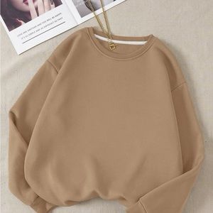 Solid Thermal Lined Sweatshirt